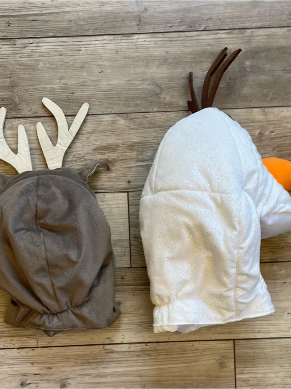 Disney Sven and Olaf Plush Character Hood Hats | Size: Kids | Bundle! Set of 2 - Picture 3 of 5